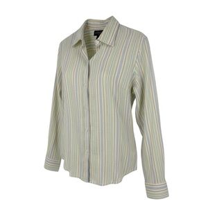 Brooks Brothers Women’s Size 16 Irish linen button down striped shirt blouse